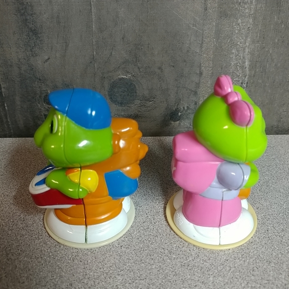 2pc Tad & Lily Leap Frog Learning Friends Phonics School Bus Figures - Picture 2 of 10